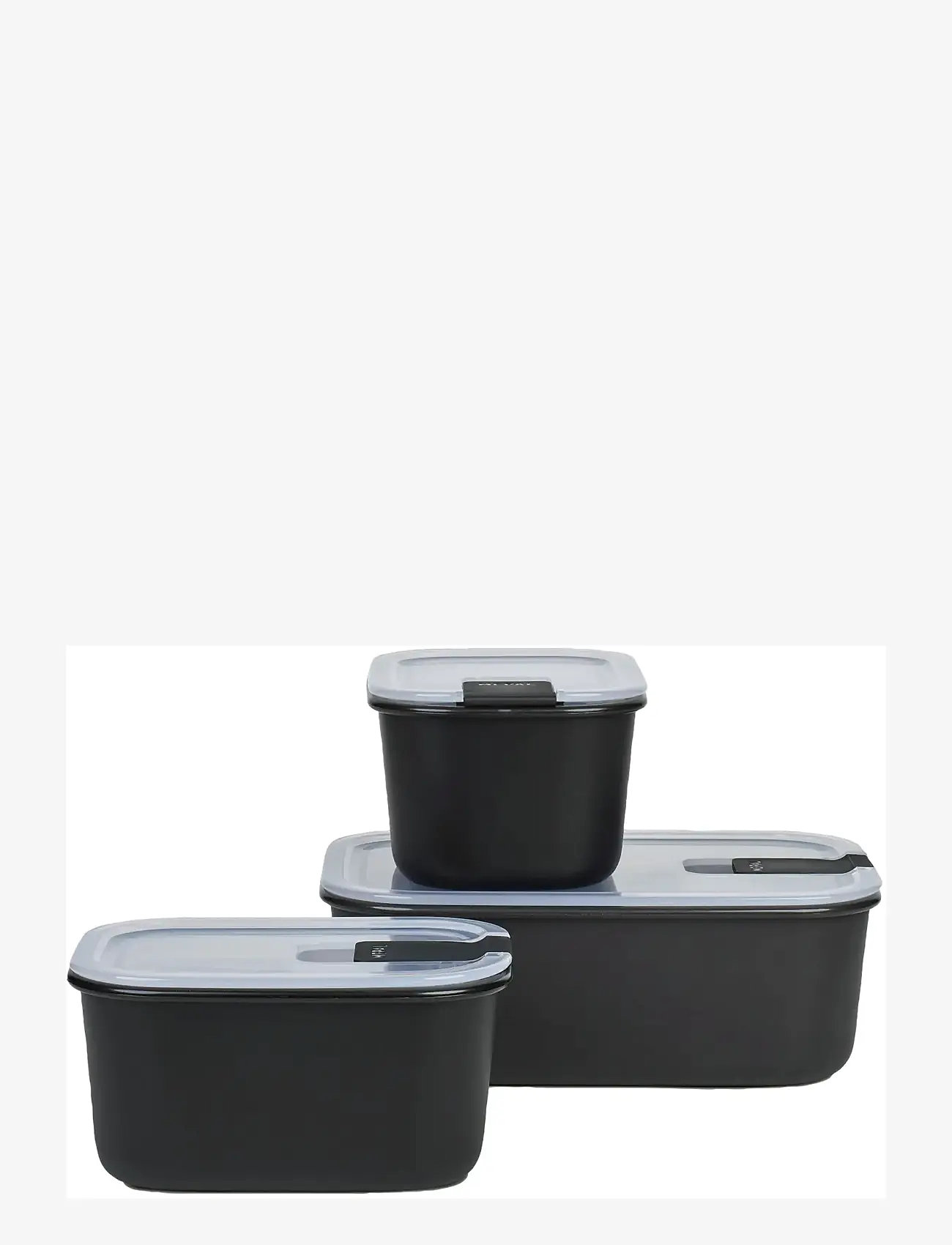 Mepal - Storage box set EasyClip 3 parts - vorratsgläser - black - 1