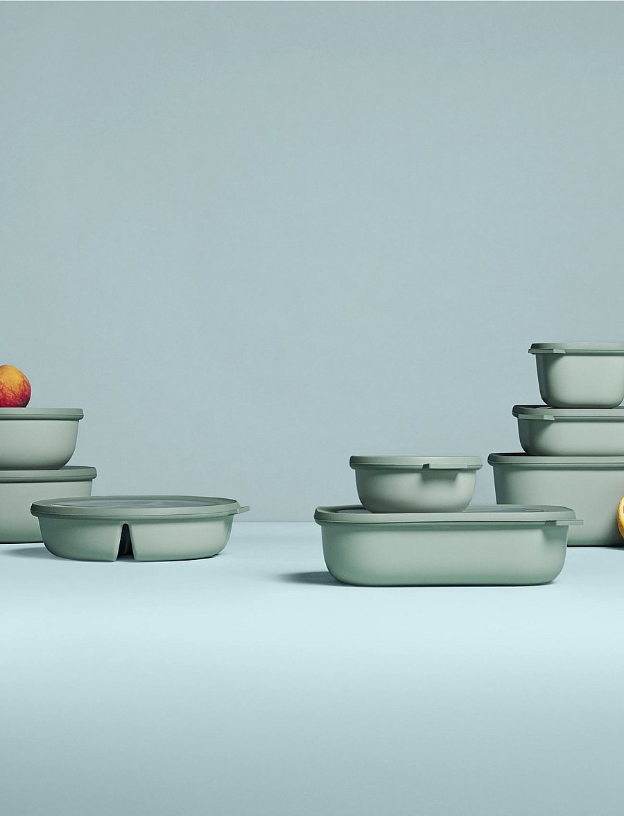 Mepal - Bowl w. lid trio Cirqula - lõunasöögikarbid ja toidumahutid - green - 3