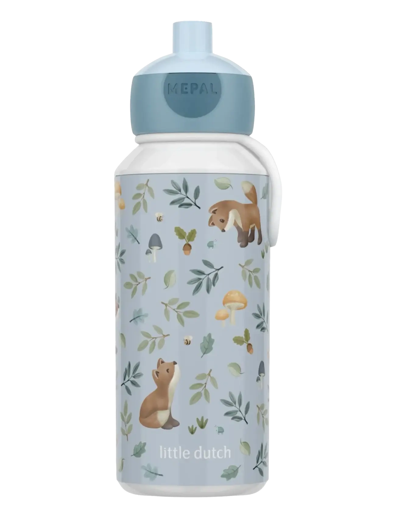 Mepal Drikkeflaske Pop-Up Campus Forest Friends, 400 ml, Home, Blau - Meal Time, Kinder