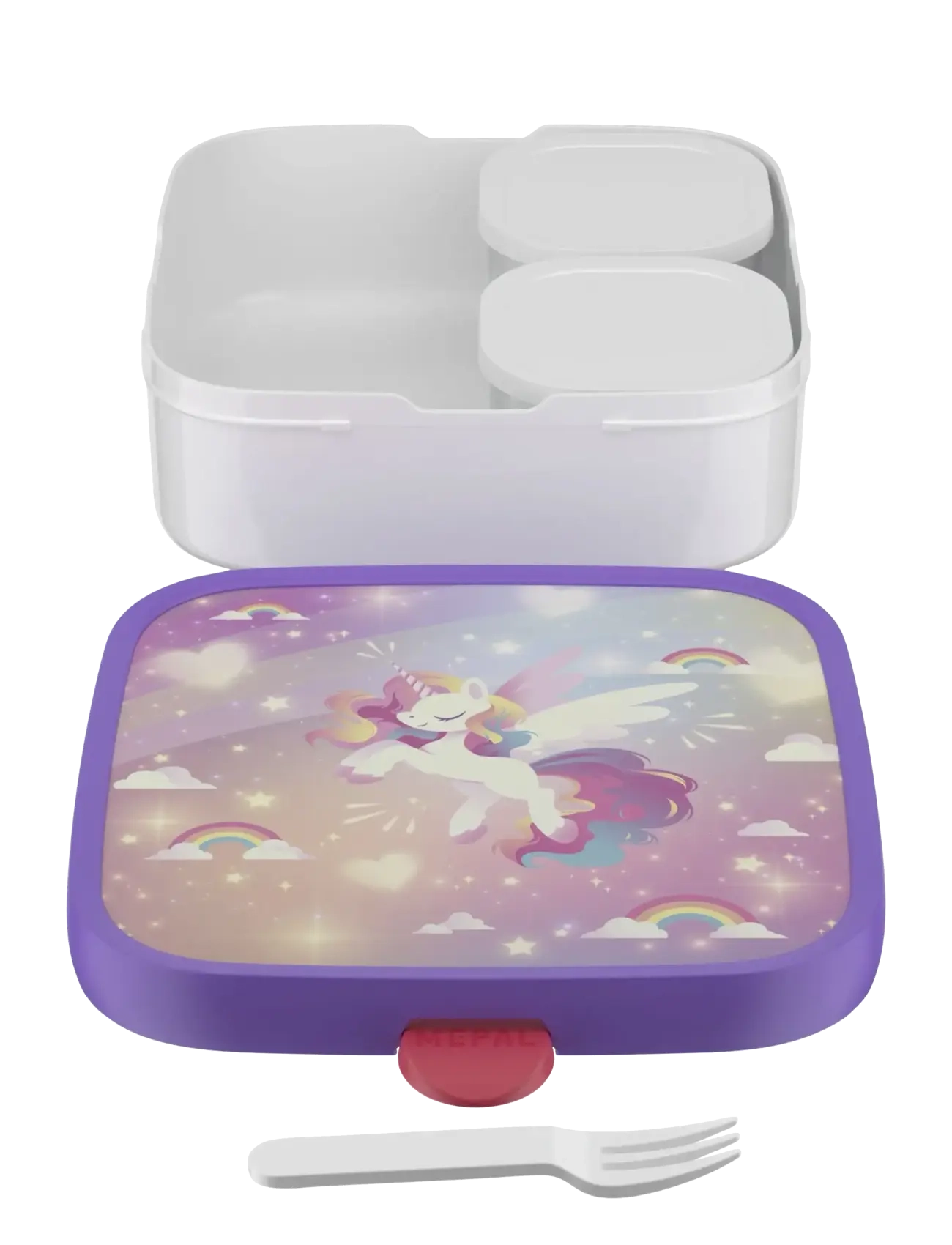 Lunch box Bento Campus Unicorn Glow - PINK