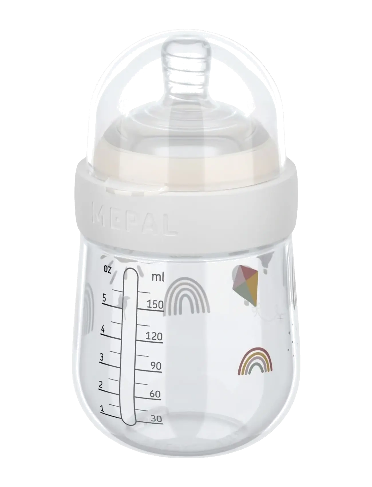 Mepal Nappflaska Mio Sunshine & Rainbow - Nappflaskor - WHITE / clear