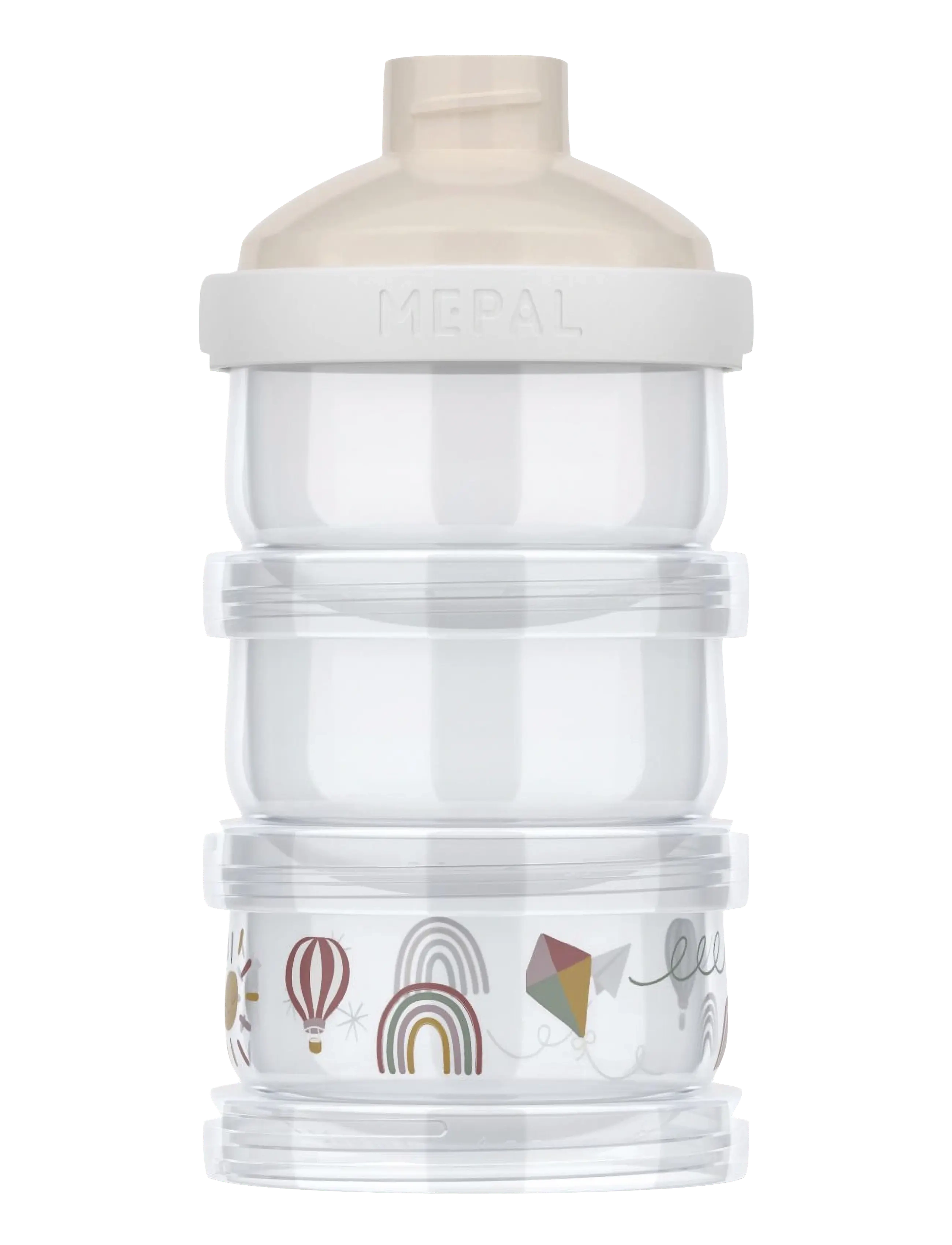 Mepal Milk powder tower Mio Sunshine & Rainbow - Today's super deals - WHITE / clear