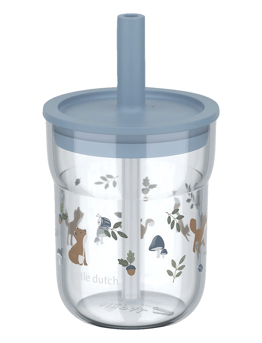 Mepal - Children’s glass with straw Mio Forest friends - tassid ja kruusid - blue - 0