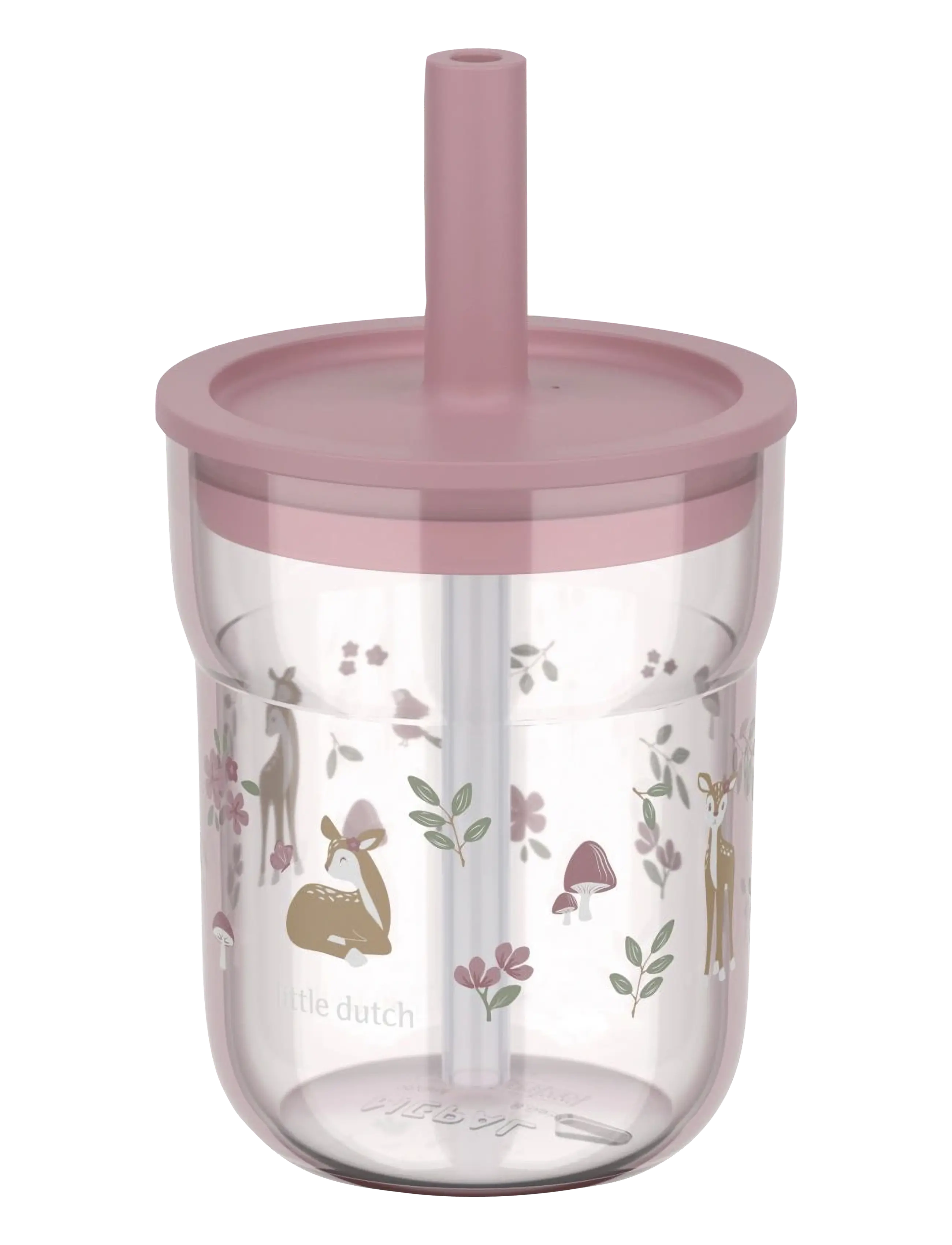 Mepal Children’s glass with straw Mio Fairy garden - 4 for 3 - PINK / pink/rose