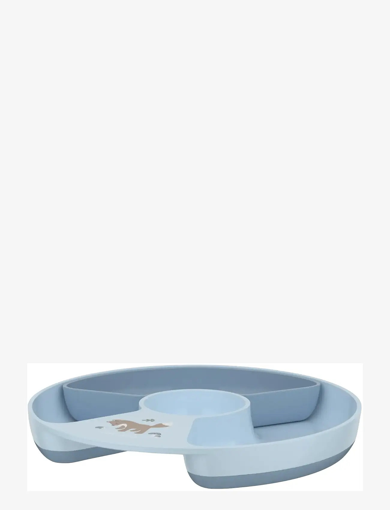 Mepal - Barntallrik med indelning Mio Forest friends - tallrikar - blue - 0