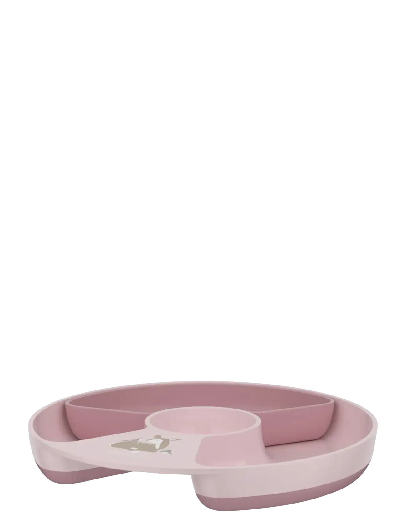 Mepal Børnetallerken Med Opdeling Mio Fairy Garden, 20X20X2.7 cm, Plates & Bowls, Rosa - Plates, Kinder