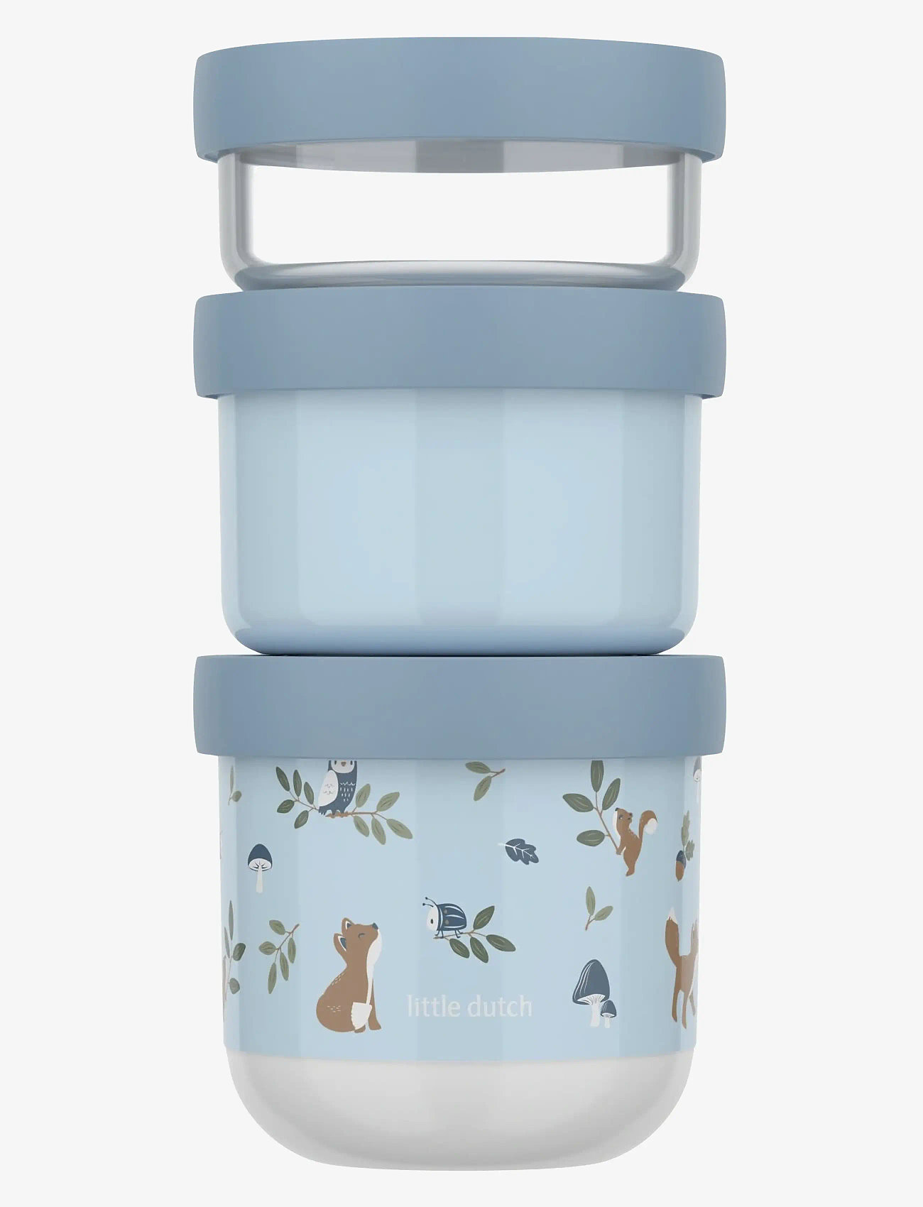 Mepal - Snackbox stack Mio Forest friends 3 parts - lunch boxes - blue - 0