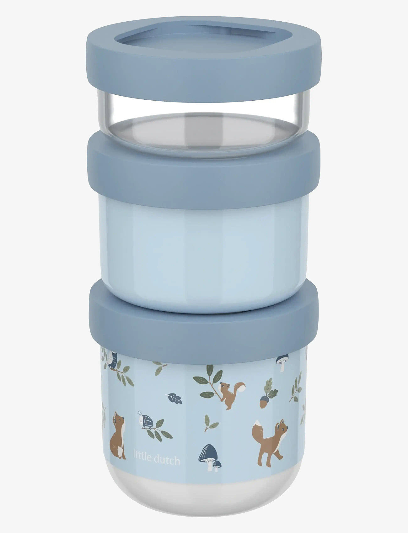 Mepal - Snackbox stack Mio Forest friends 3 parts - lunch boxes - blue - 1