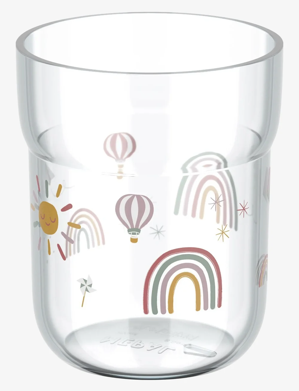 Mepal - Children's glass Mio Sunshine & Rainbow - tassid ja kruusid - white - 1