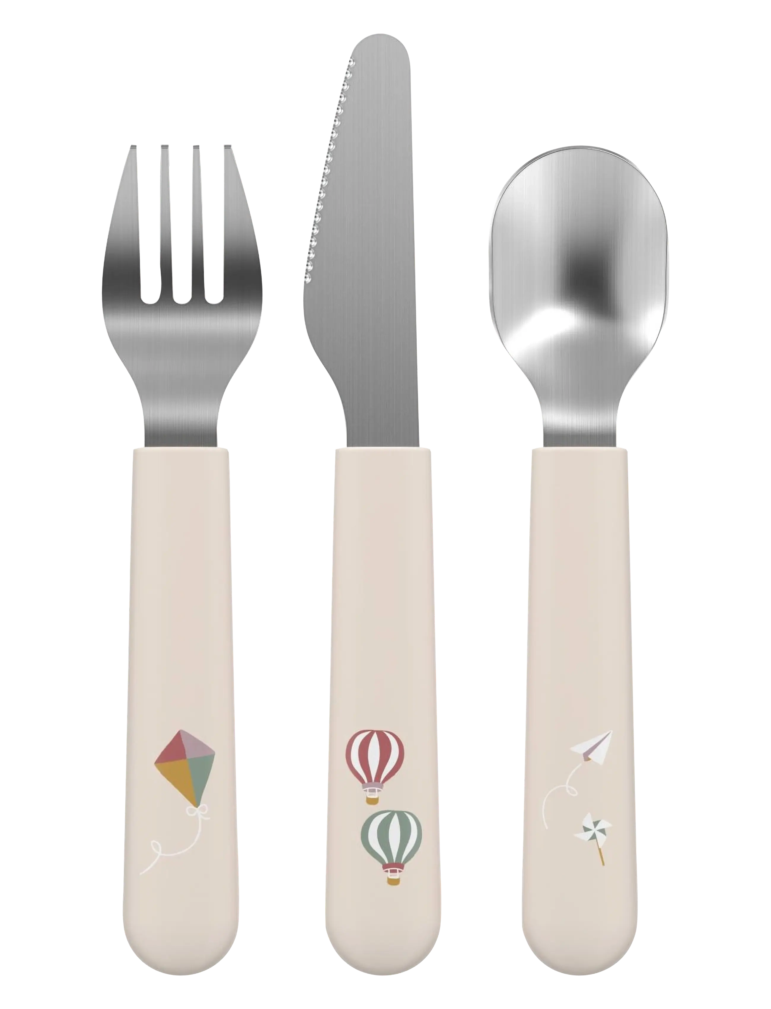 Mepal Børnebestik Mio Sunshine & Rainbow, 16.5X2X0.5 cm, Meal Time, Creme - Cutlery, Kinder