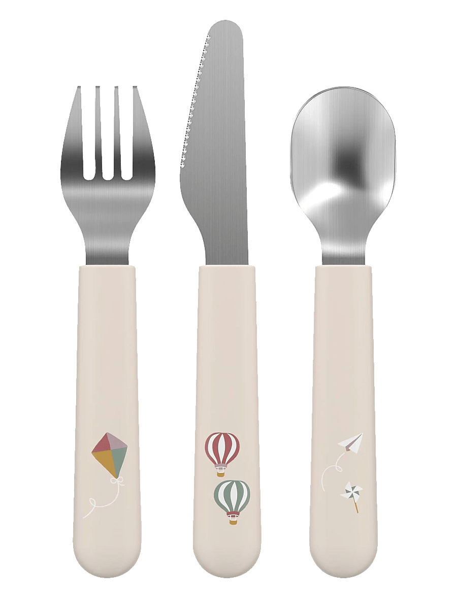 Mepal - Children's cutlery Mio Sunshine & Rainbow - söögiriistad - white - 0