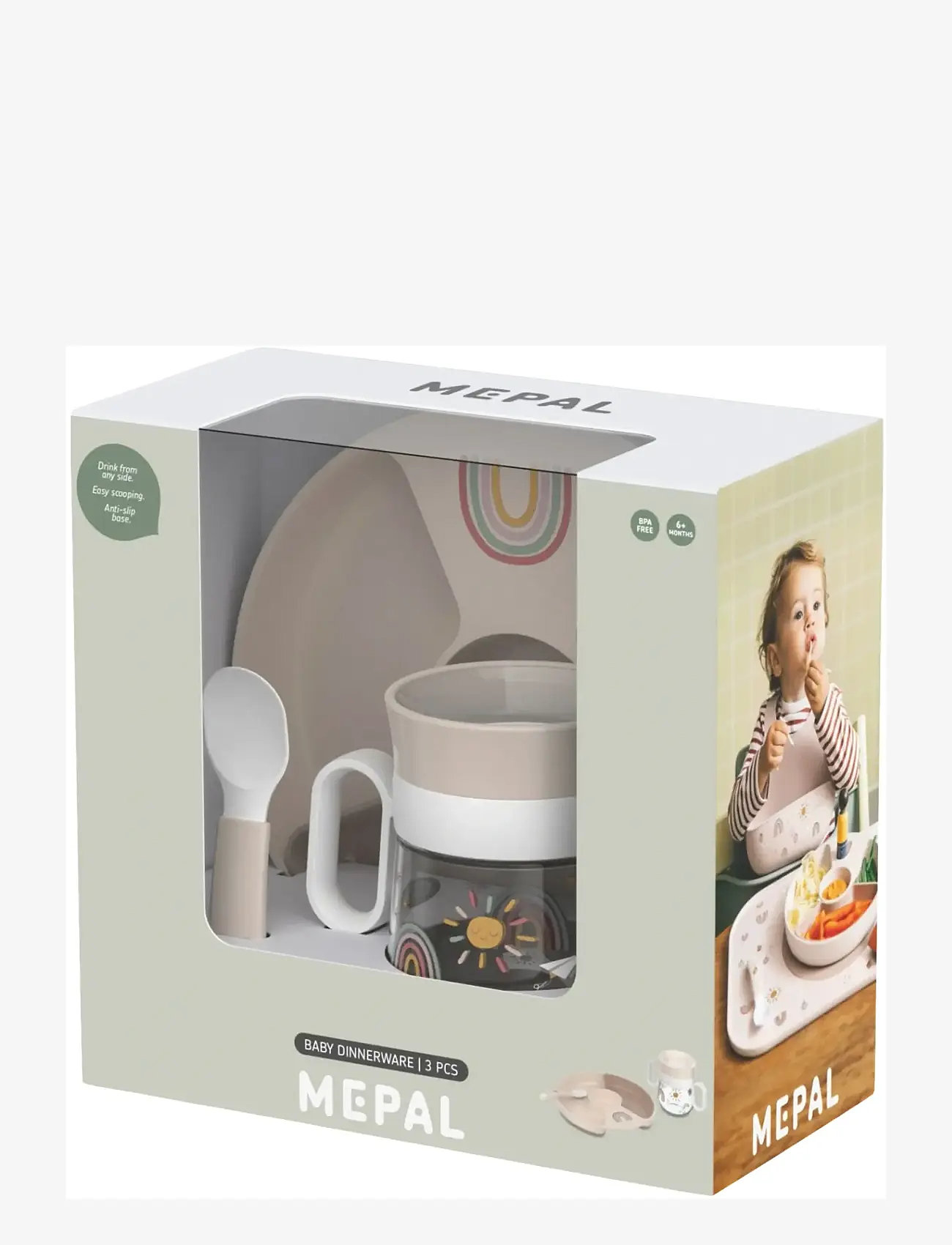 Mepal - Trainer set Mio Sunshine & Rainbow 3 parts - teller - white - 1