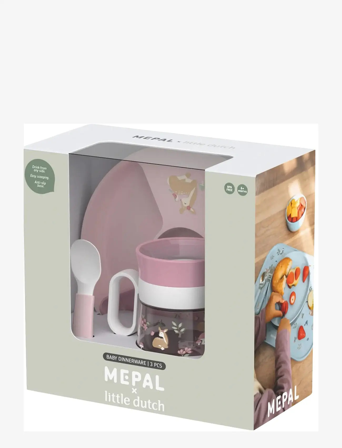 Mepal - Trainer set Mio Fairy garden 3 parts - teller - pink - 1