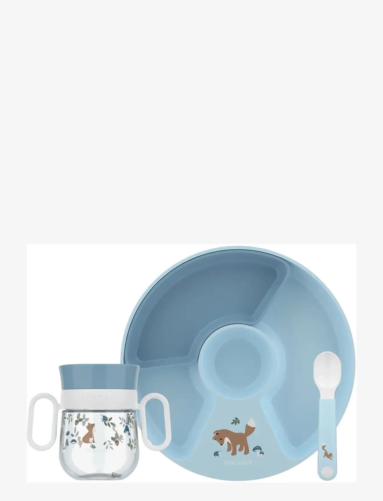 Mepal - Barnset Mio Forest friends 3 delar - tallrikar - blue - 1
