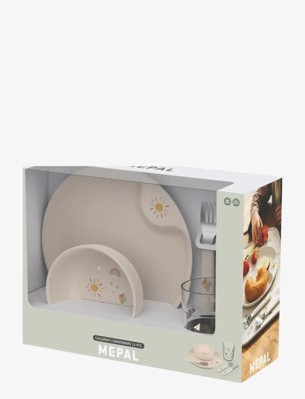 Mepal - Children's set Mio Sunshine & Rainbow 6 parts - essgeschirr - white - 0