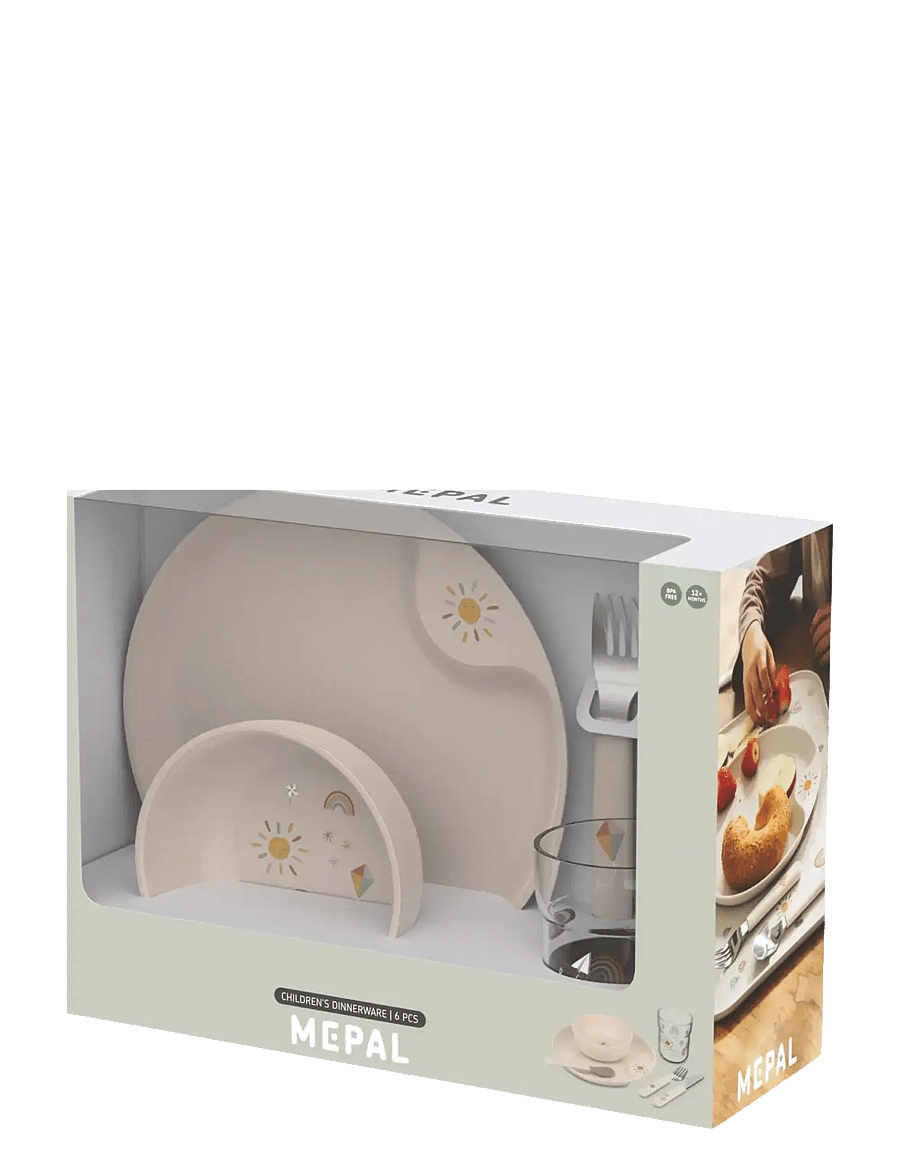 Mepal - Children's set Mio Sunshine & Rainbow 6 parts - essgeschirr - white - 0