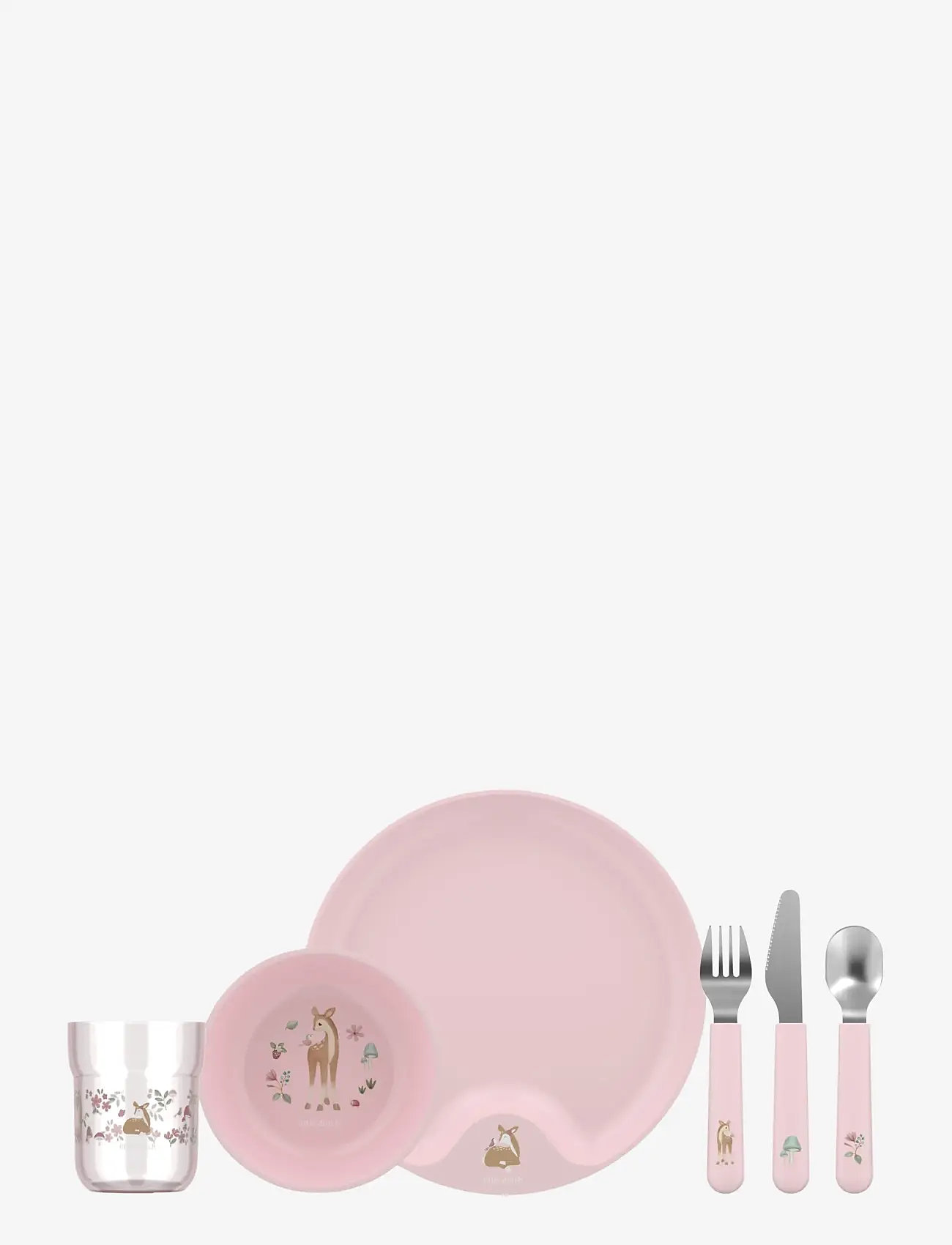 Mepal - Barnset Mio Fairy garden 6 delar - serveringsset - pink - 0