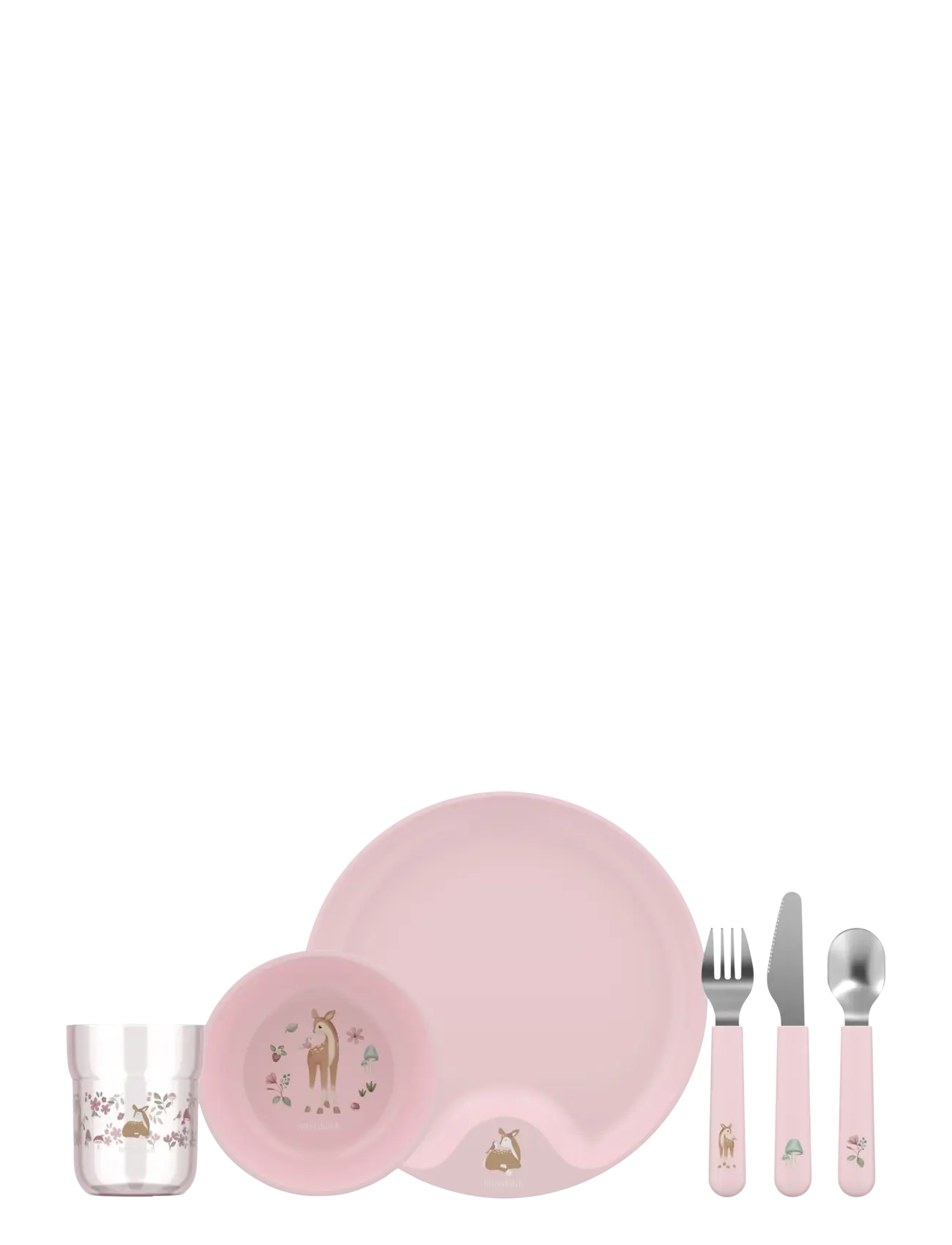 Mepal Barnset Mio Fairy garden 6 delar - Serveringsset - PINK / pink/rose