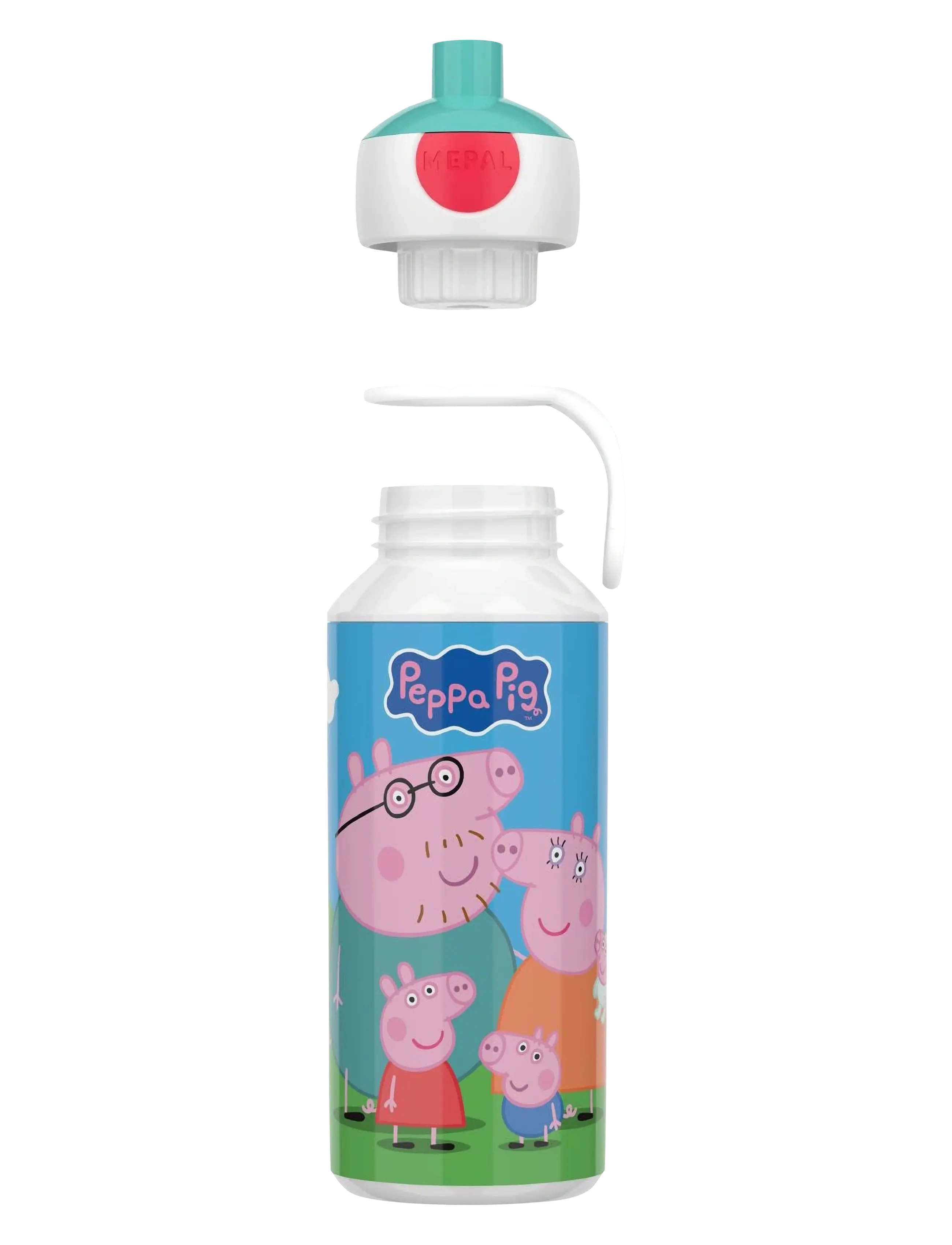 Mepal Drikkeflaske Pop-Up Campus Gurli Gris, 400 ml, Home, Weiß - Meal Time, Kinder