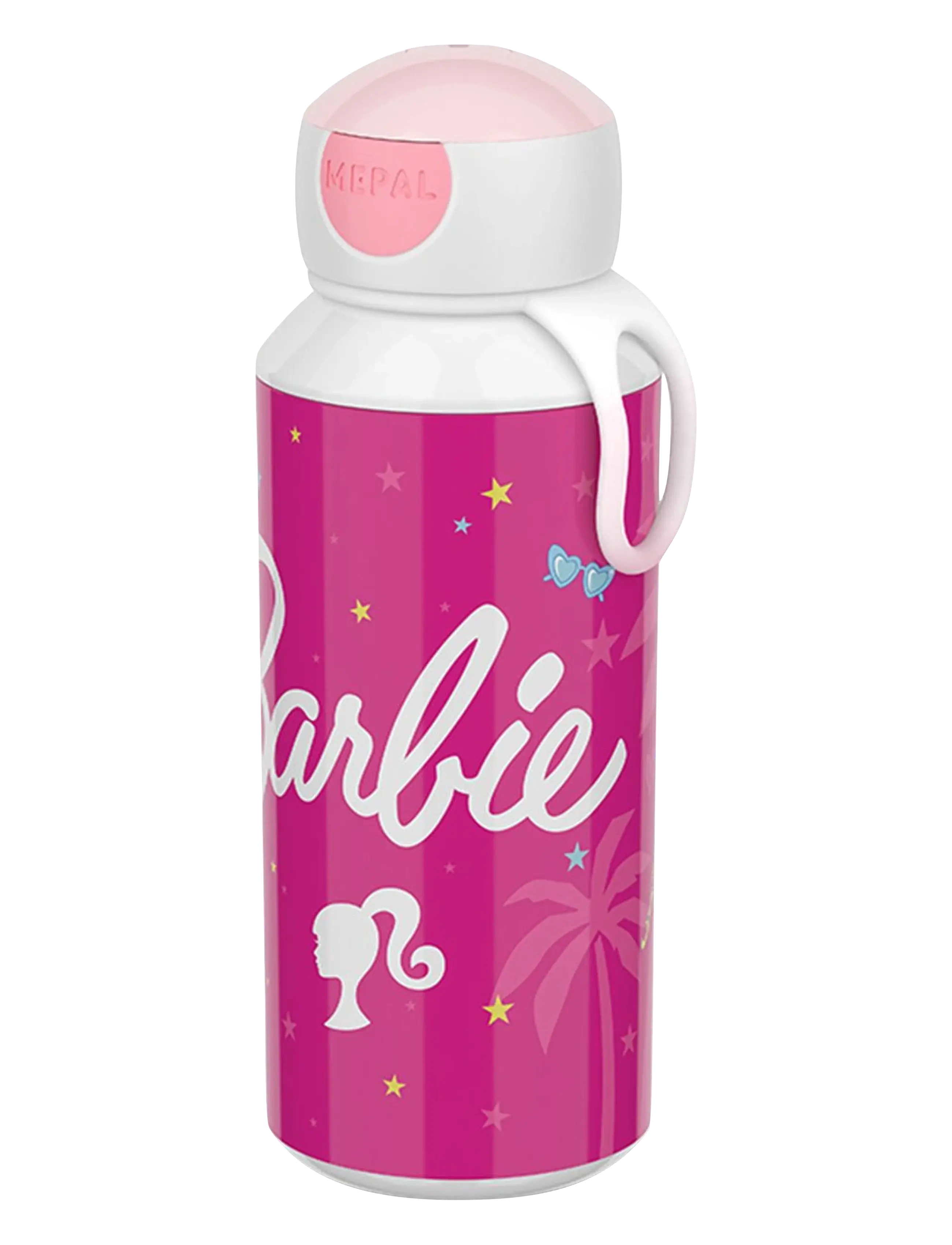 Mepal Drikkeflaske Pop-Up Campus Barbie, 400 ml, Home, Rosa - Meal Time, Kinder