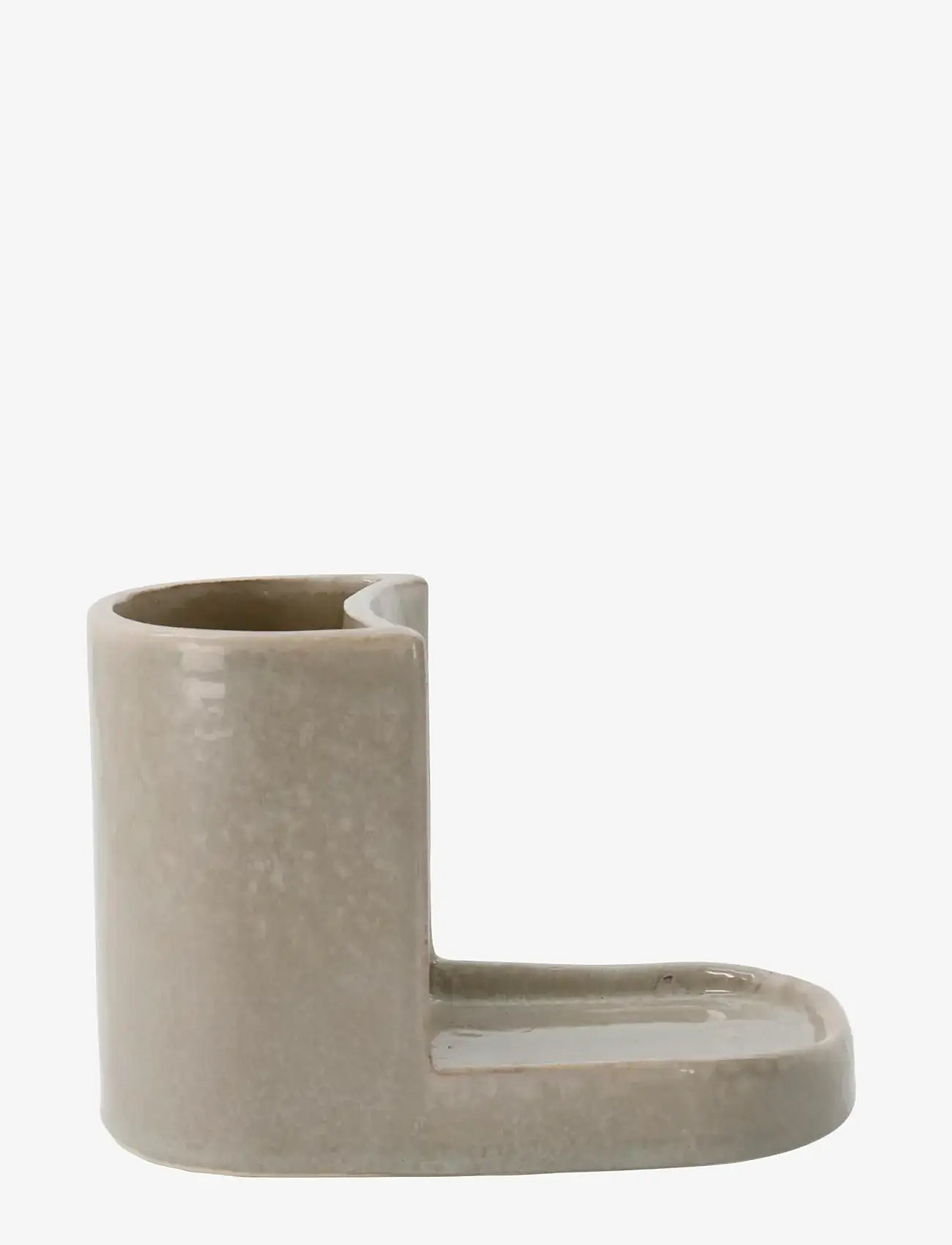 meraki - Brush and soap holder, Datura, Shellish grey - grey - 0