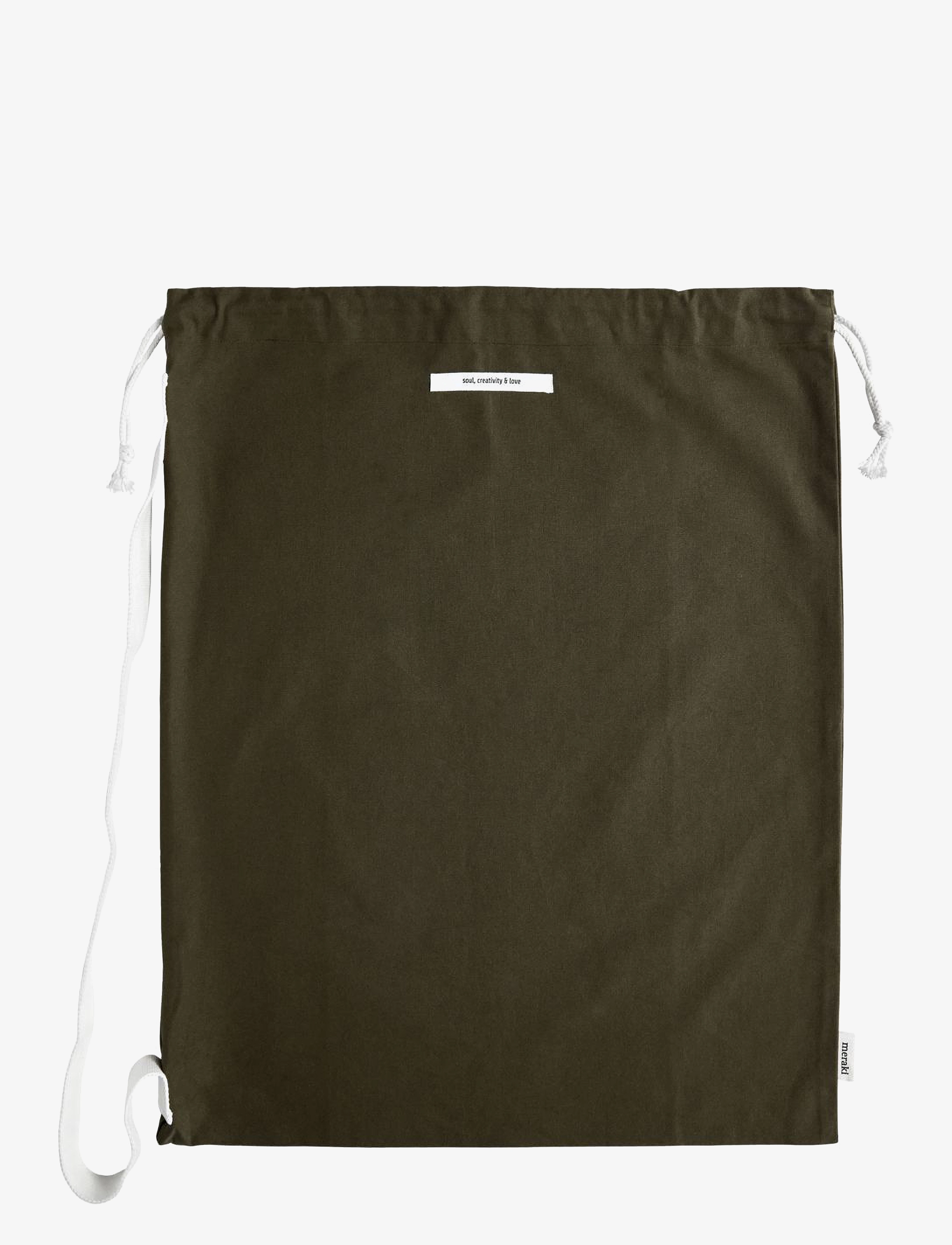 meraki Cotton Bag, Cataria, Army Green, Vasketøj Baskets, Grøn, Str: 480 g