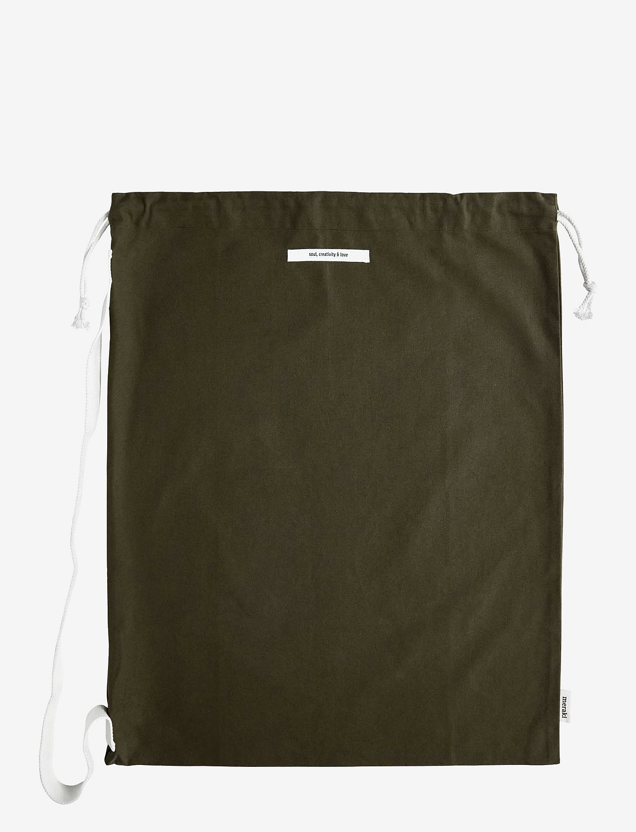 meraki - Cotton bag, Cataria, Army green - Þvottakörfur - army green - 1