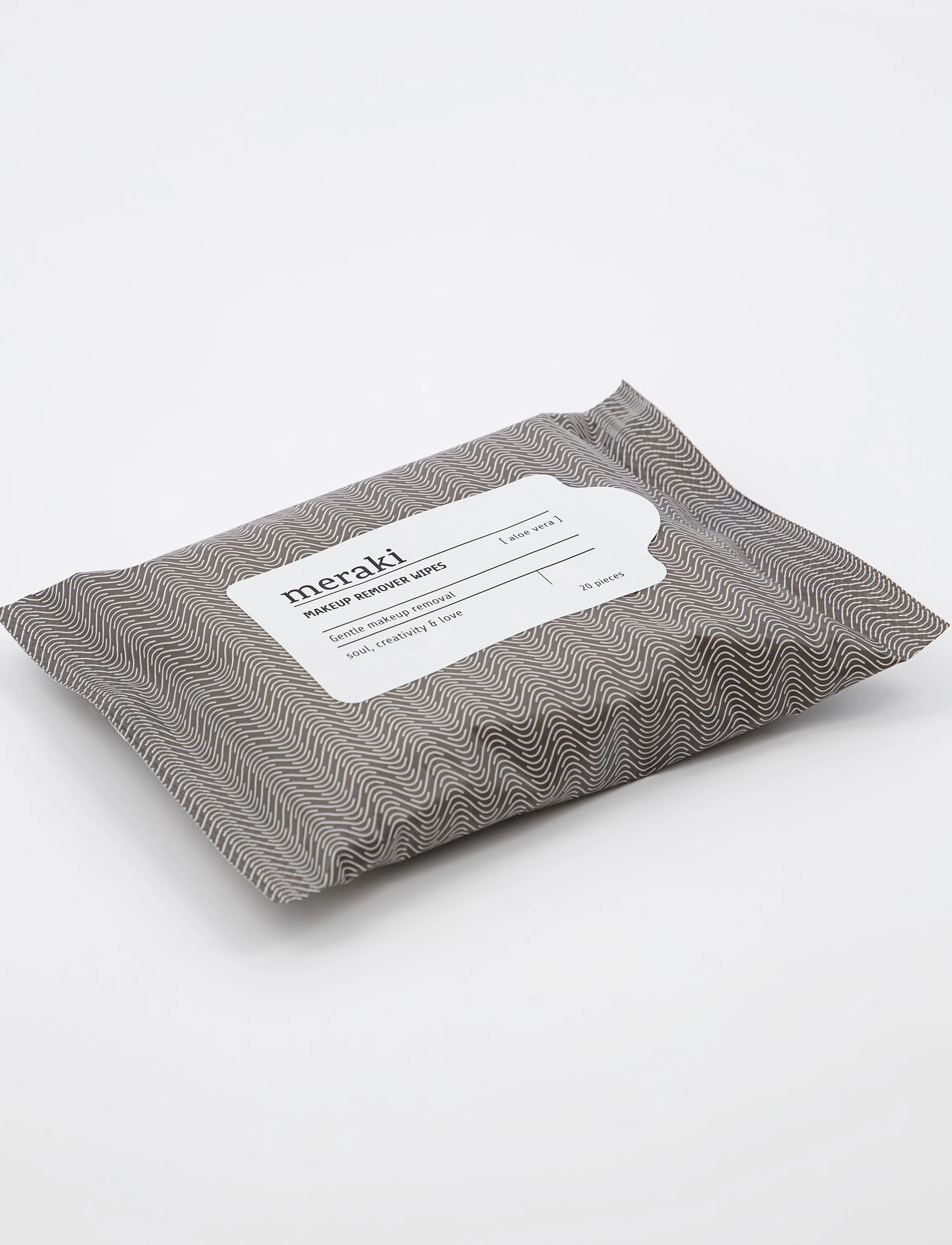 meraki - Makeup remover wipes, Aloe Vera, - renseservietter - grey - 4