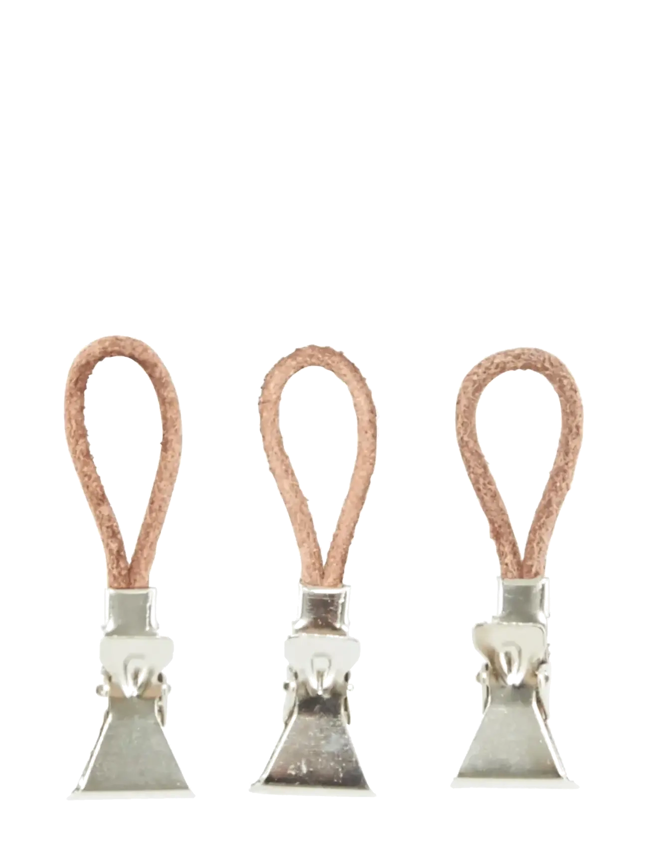 meraki Towel clip, Leather - Tekstiler - LEATHER / silver