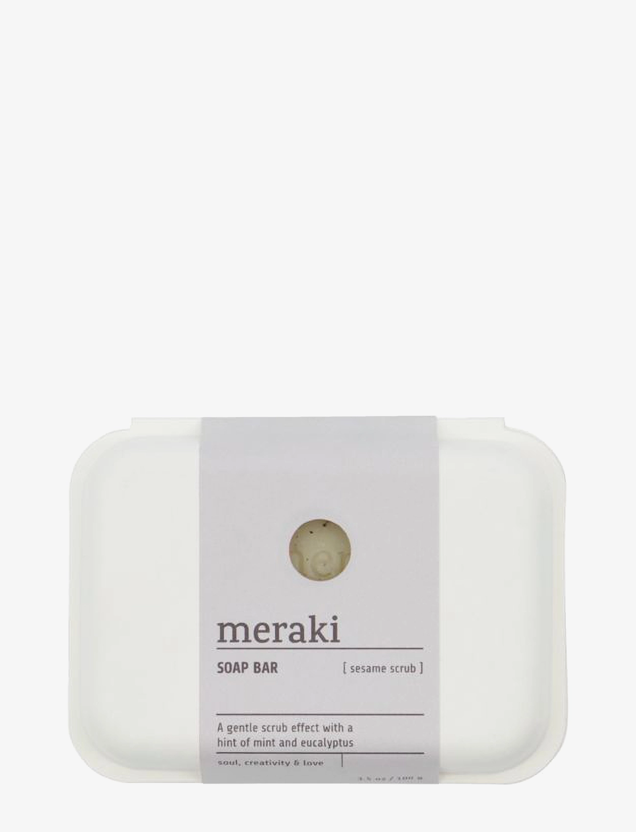 meraki Sæbebar, Sesame Scrub, Sæbestykke, Nude, Str: ONE SIZE