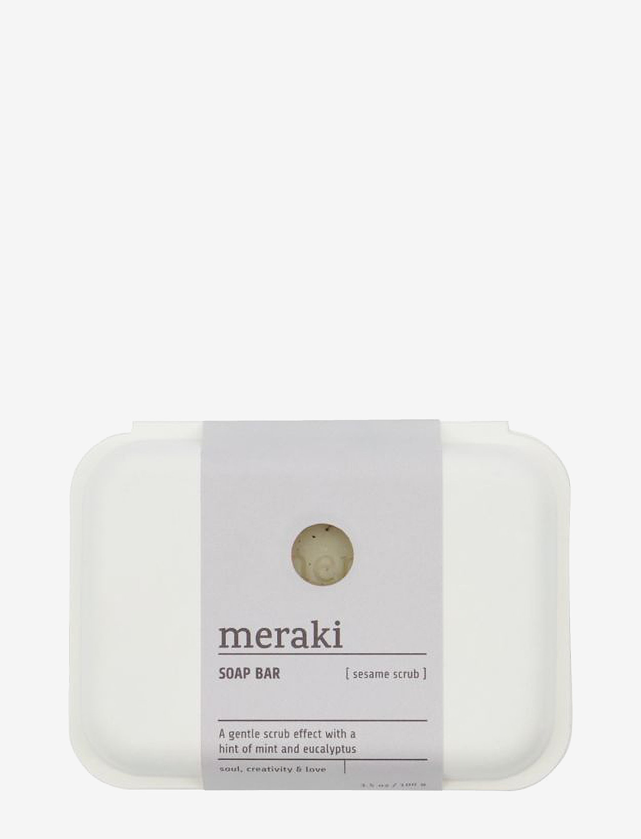 meraki - Sæbebar, Sesame Scrub - sæbebarer - cream - 1