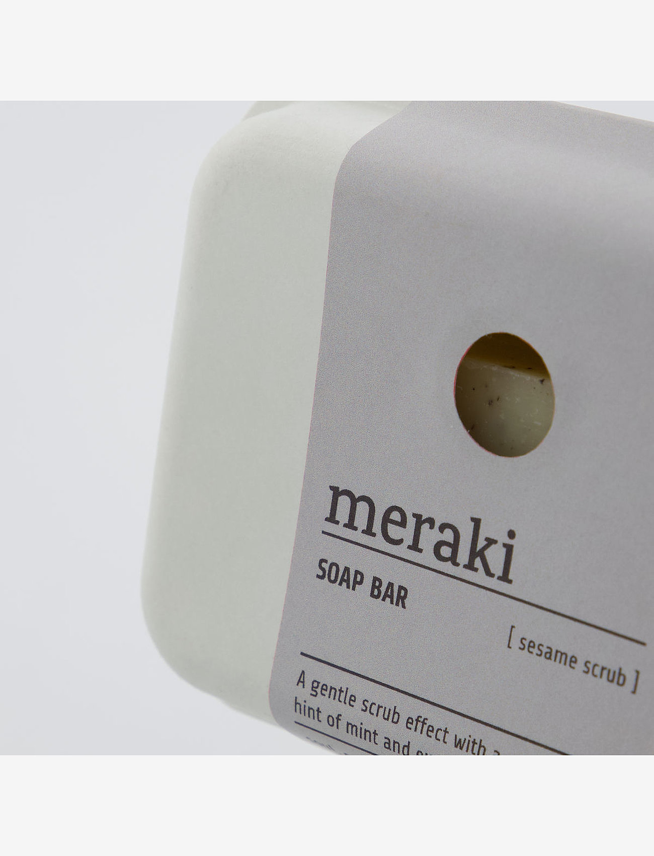 meraki - Sæbebar, Sesame Scrub - sæbebarer - cream - 4