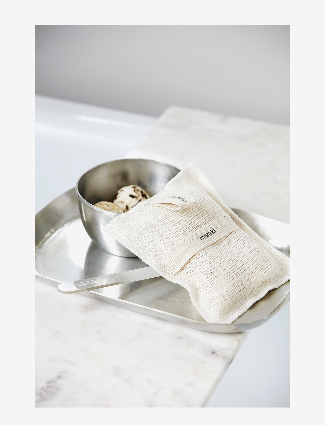 meraki - Bath Mitt Rosemary - scrub and exfoliators - body - clear - 1