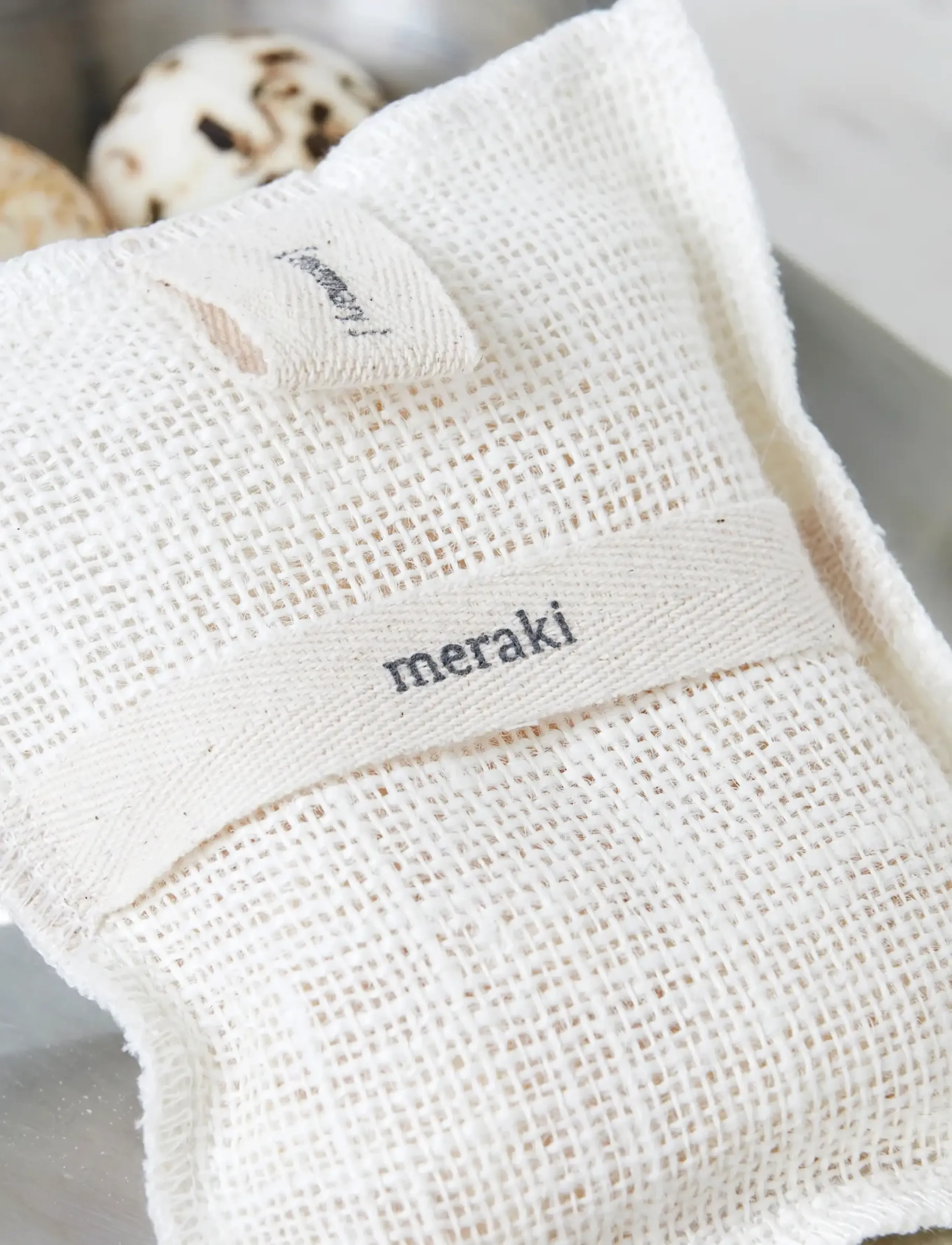 meraki - Bath mitt, Rosemary, 140 g - skrub & exfoliering - krop - clear - 0