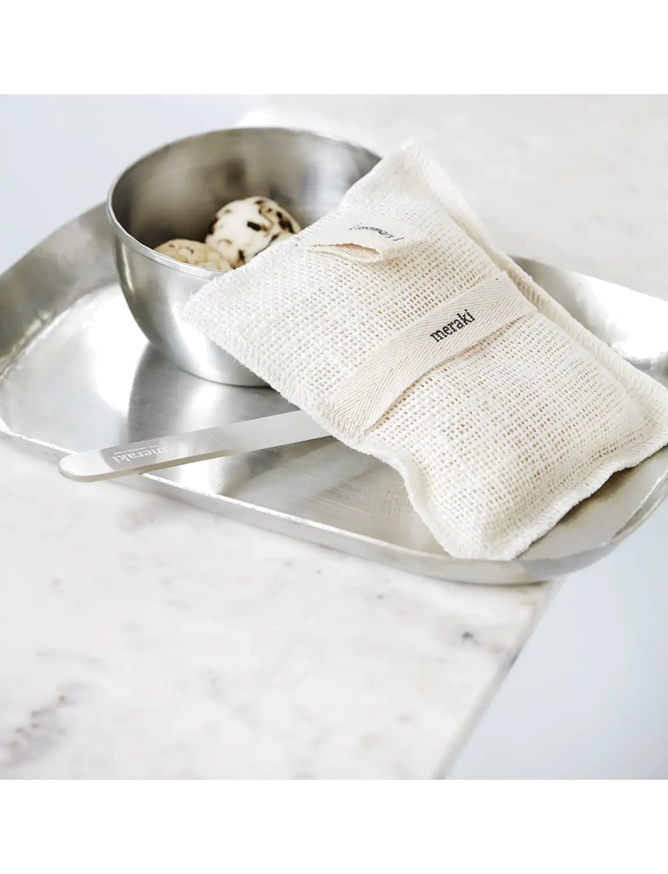 meraki - Bath mitt, Rosemary, 140 g - skrub & exfoliering - krop - clear - 2