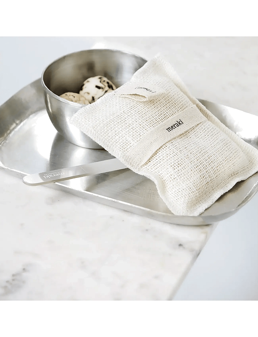 meraki - Bath mitt, Rosemary, 140 g - skrubb & exfoliators - kropp - clear - 2