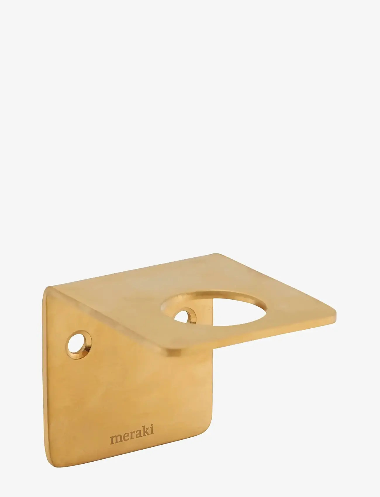 meraki - Bottle hanger, Brushed brass finish - bøjler - brass - 1