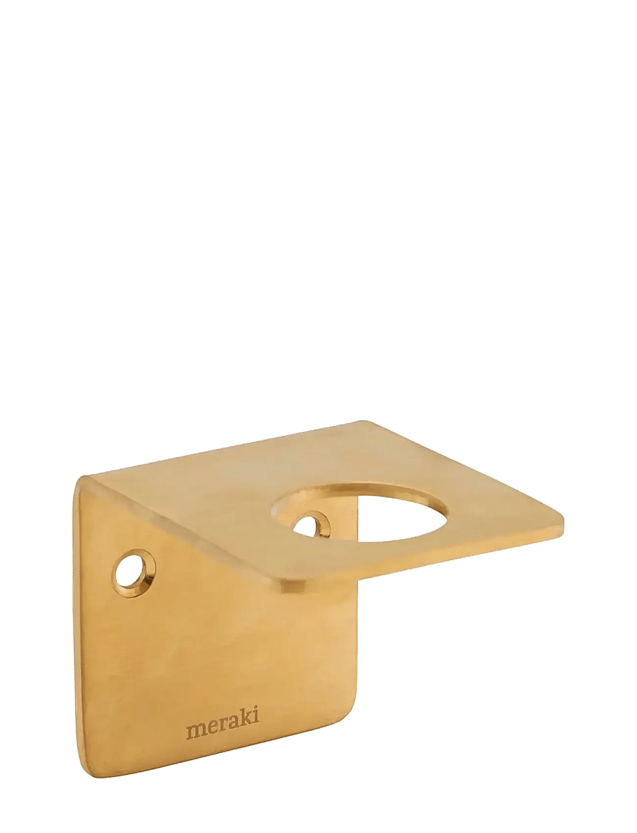 meraki - Bottle hanger, Brushed brass finish - riidepuud - brass - 1