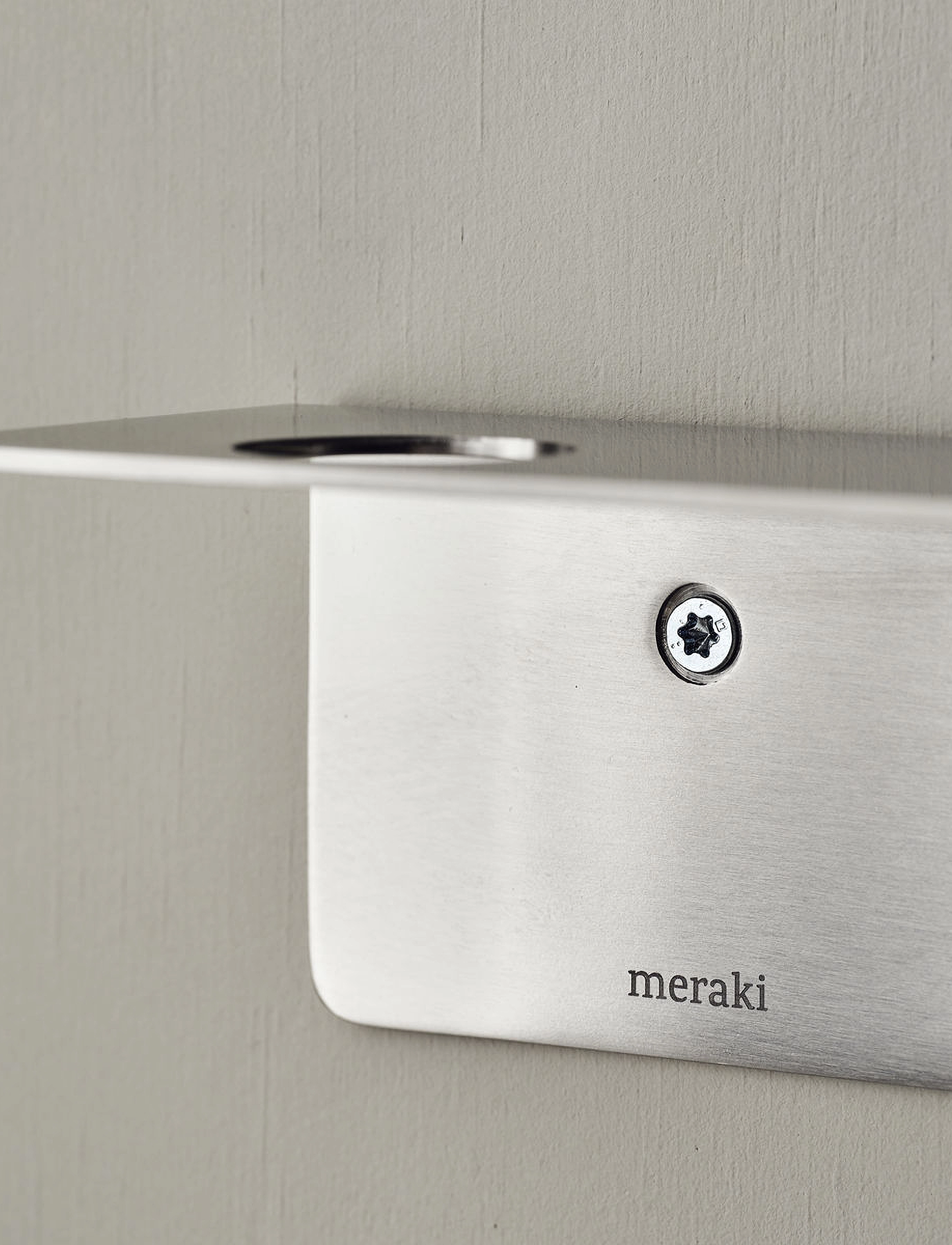 meraki - Bottle hanger with hooks, Brushed s - hyllyt - brushed silver finish - 2