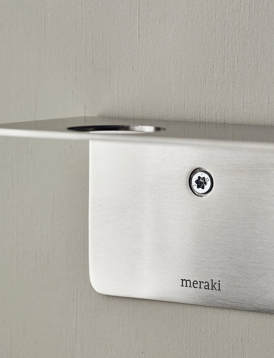 meraki - Bottle hanger with hooks, Brushed s - brushed silver finish - 2