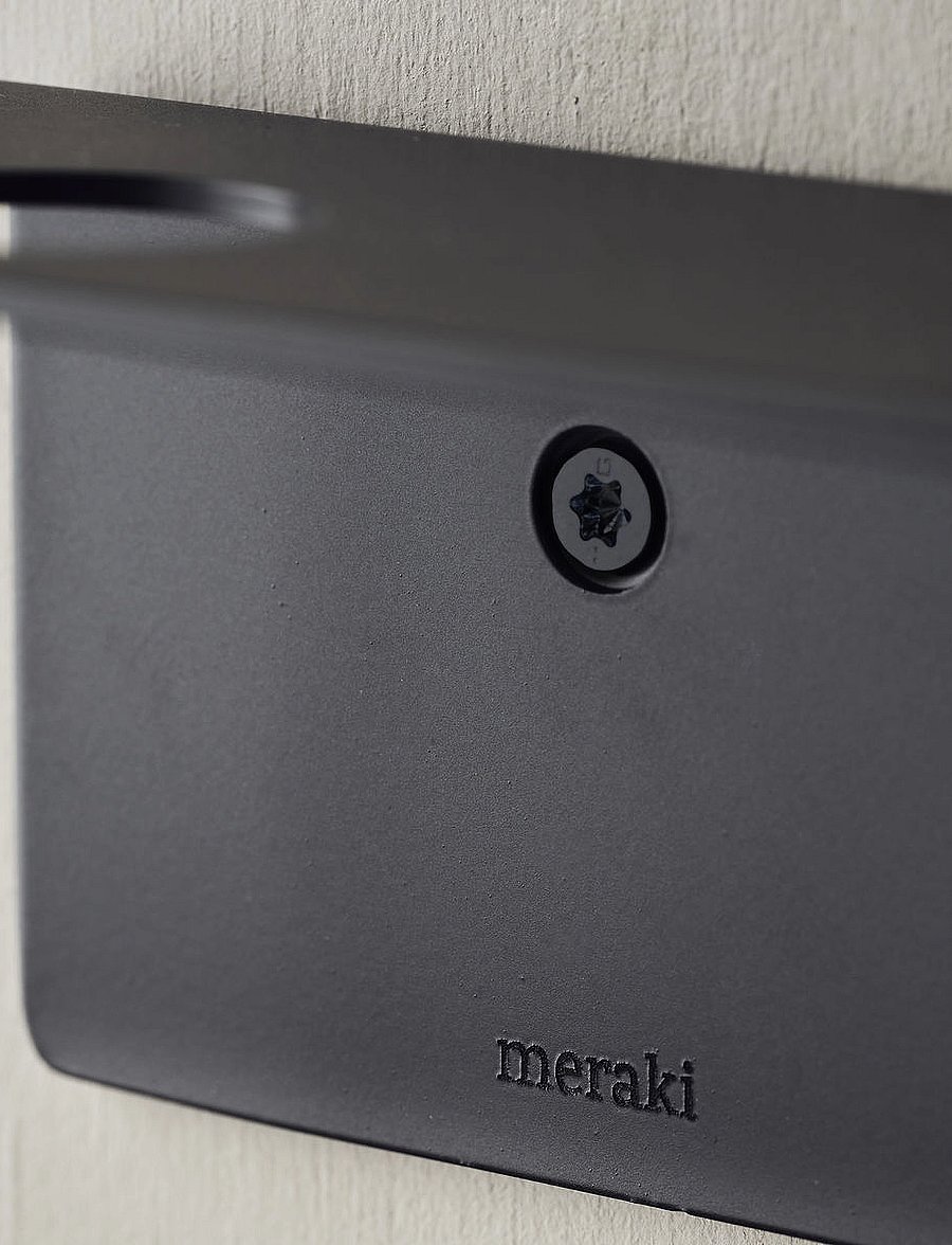 meraki - Bottle hanger with hooks, Brushed b - riiulid - brushed black finish - 4