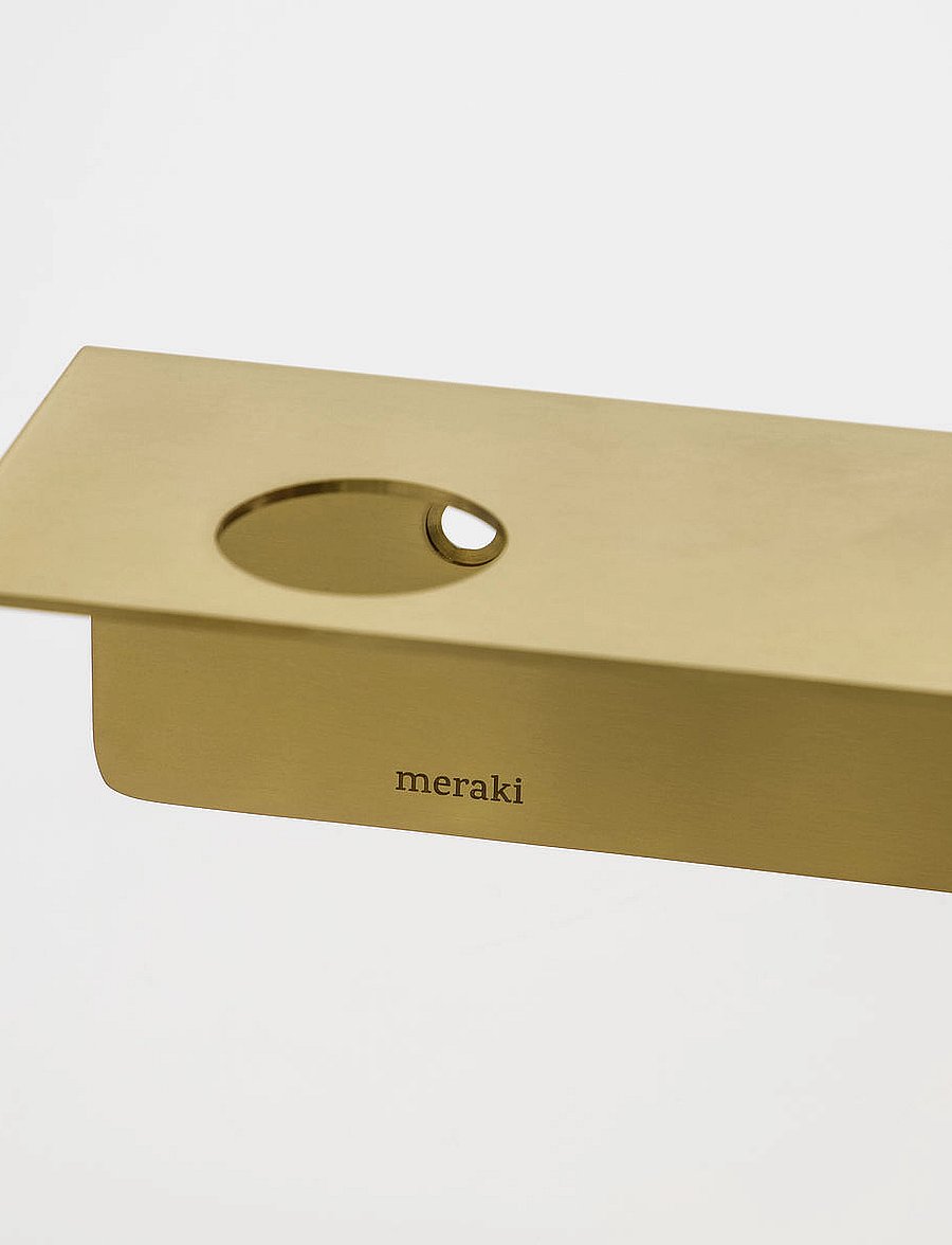 meraki - Bottle hanger with hooks, Brushed b - riiulid - brushed brass finish - 2