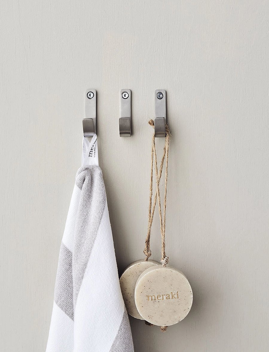 meraki - Hooks, MKThapsus, Brushed silver fi - konksud - brushed silver finish - 0