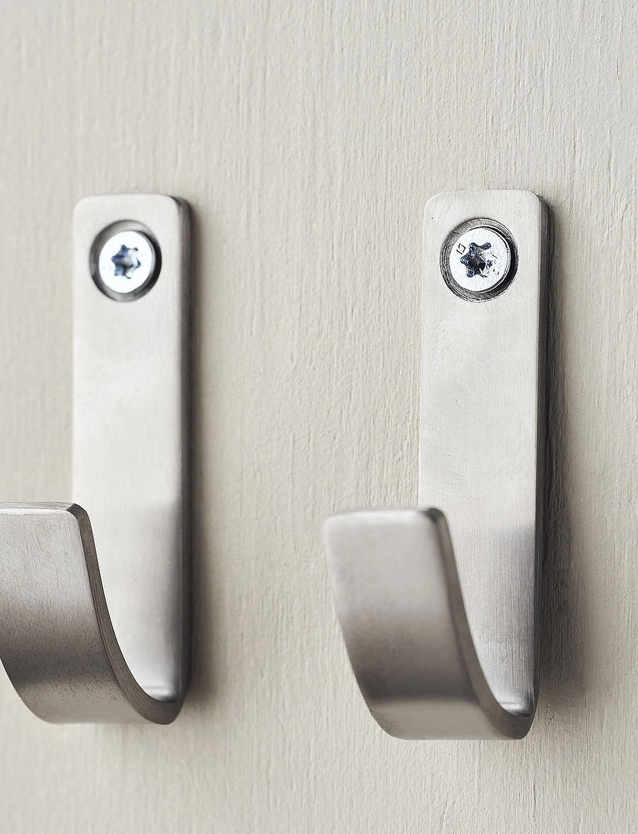 meraki - Hooks, MKThapsus, Brushed silver fi - konksud - brushed silver finish - 3