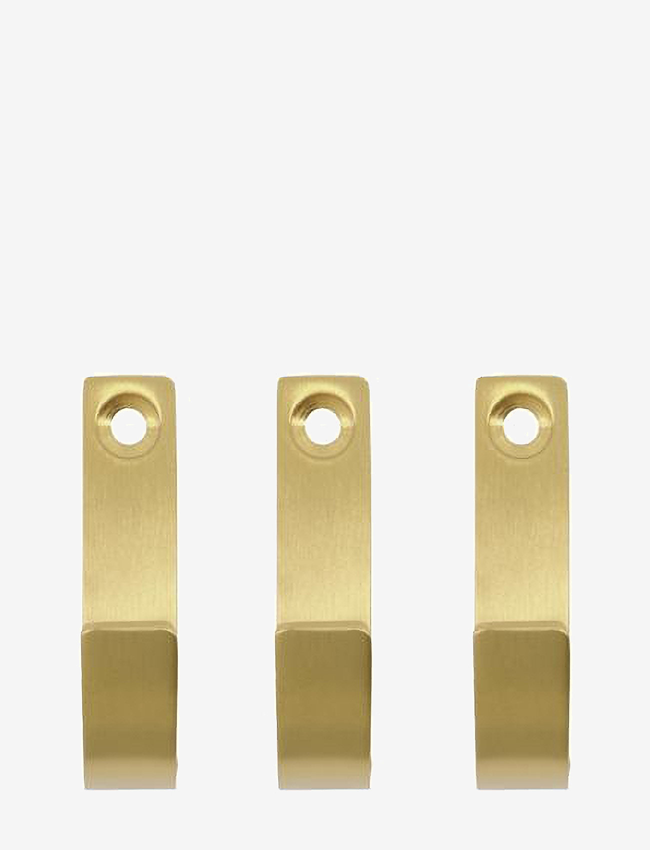 meraki - Hooks, MKThapsus, Brushed brass fin - krokar - brushed brass finish - 1