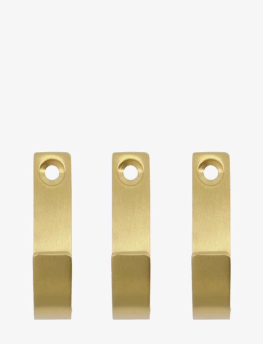 meraki - Hooks, MKThapsus, Brushed brass fin - brushed brass finish - 1