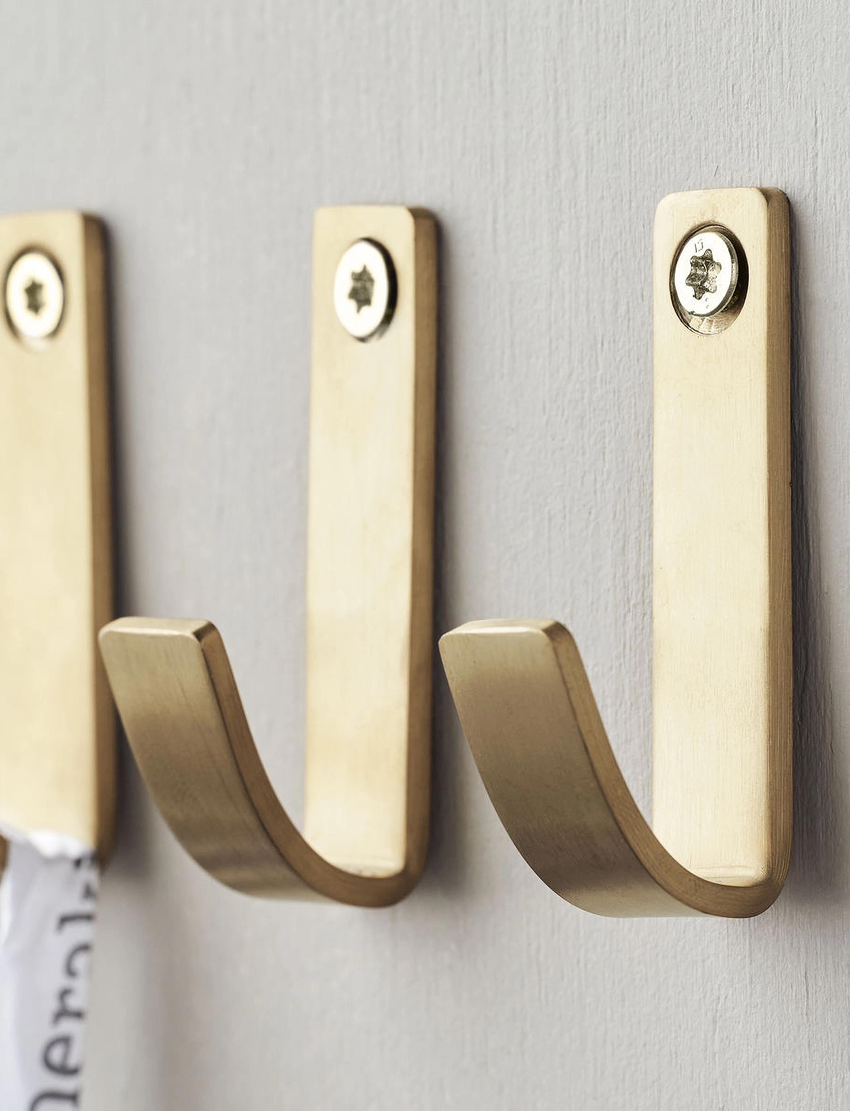 meraki - Hooks, MKThapsus, Brushed brass fin - lägsta priserna - brushed brass finish - 3