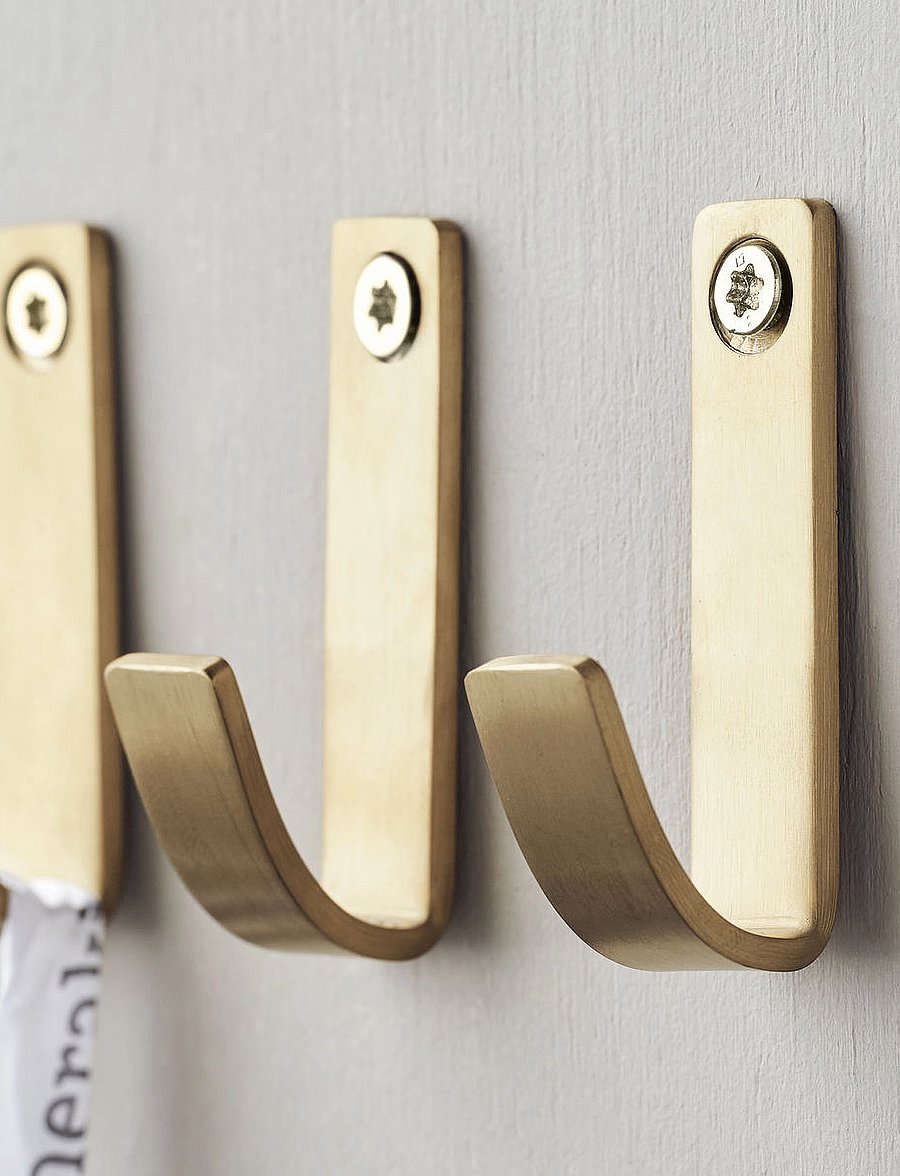 meraki - Hooks, MKThapsus, Brushed brass fin - brushed brass finish - 3