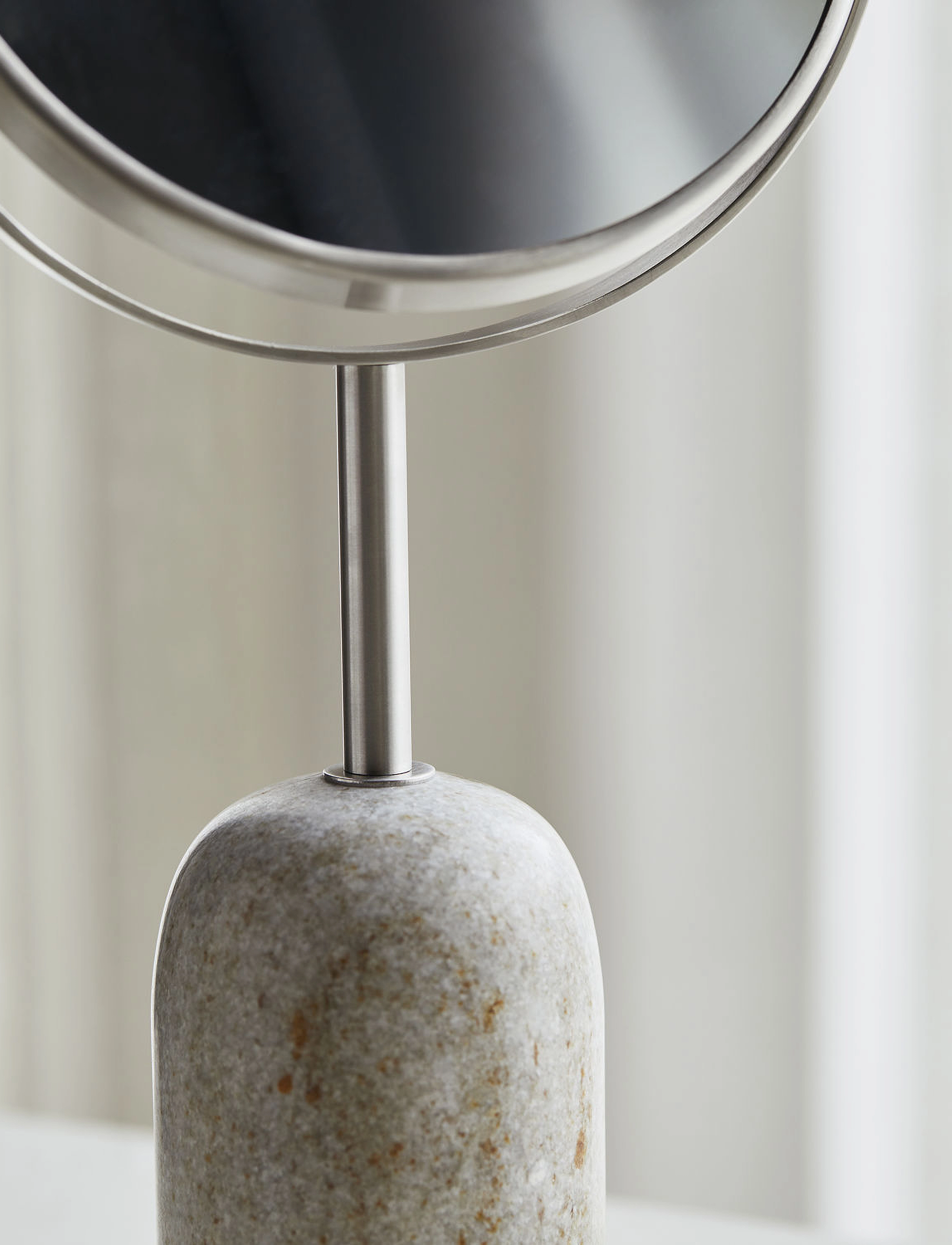 meraki - Dobbeltsidig sminkespeil, MKMarble, Beige - baderomsspeil - beige - 2