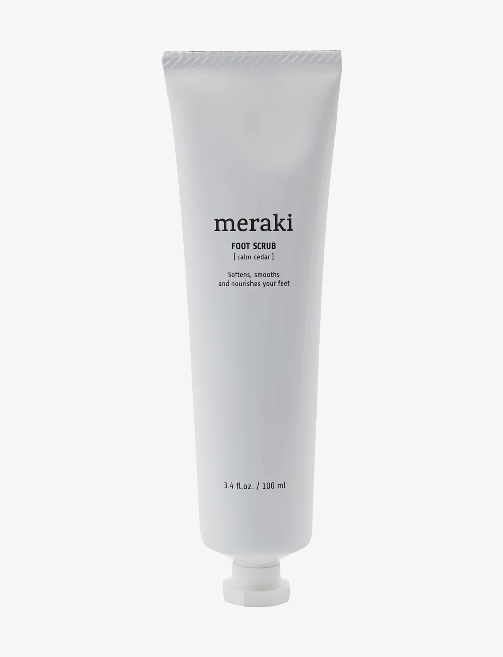 meraki - Foot scrub, Calm cedar, Cosmos Organic - fodcremer - white - 1